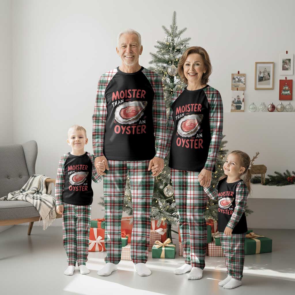 Funny Moister Than An Oyster Plaid Pajama Set Shucking Inappropriate Adult Humor TS11 Christmas Plaid Print Your Wear