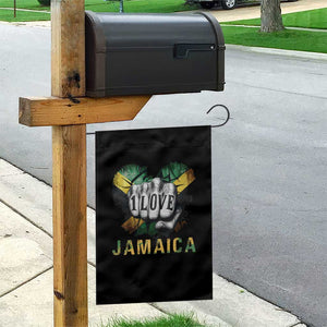 Jamaica One Love Garden Flag Rasta Reggae Punching Hand Jamaican Flag TS11 Print Your Wear