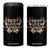 Funny Best Buckin Dad Ever 4 in 1 Can Cooler Tumbler Deer Hunting Father's Day TS11 One Size: 16 oz Black Print Your Wear