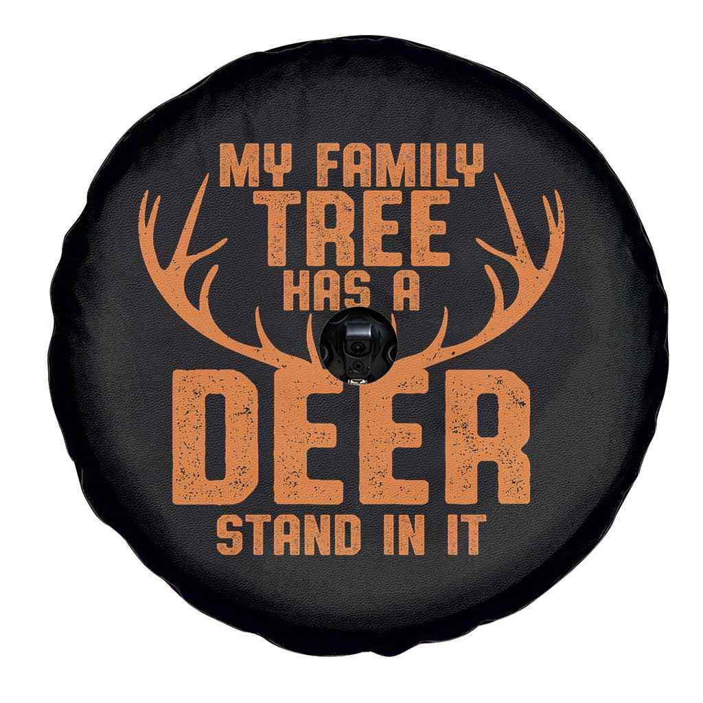Funny My Family Tree Has A Deer Stand In It Spare Tire Cover Deer Hunting TS11 Print Your Wear