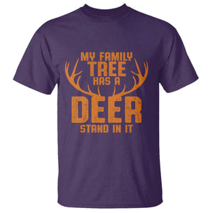 Funny My Family Tree Has A Deer Stand In It T Shirt Deer Hunting TS11 Purple Print Your Wear