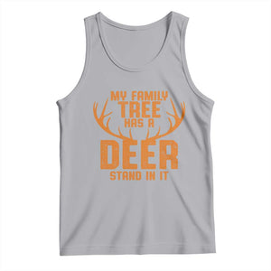 Funny My Family Tree Has A Deer Stand In It Tank Top Deer Hunting TS11 Athletic Heather Print Your Wear