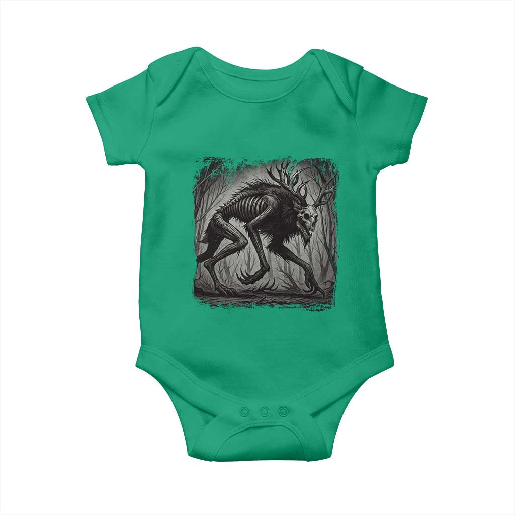 Wendigo Monster Baby Onesie Skinwalker Night Stroll Cryptid Dark Forest TS11 Irish Green Print Your Wear