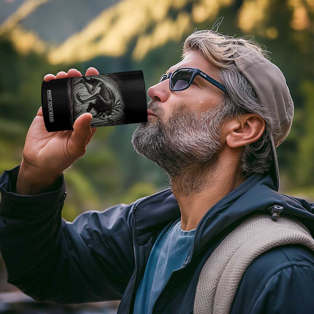 Wendigo Monster 4 in 1 Can Cooler Tumbler Skinwalker Night Stroll Cryptid Dark Forest TS11 Print Your Wear