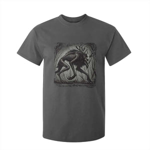 Wendigo Monster T Shirt For Kid Skinwalker Night Stroll Cryptid Dark Forest TS11 Dark Heather Print Your Wear