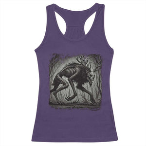 Wendigo Monster Racerback Tank Top Skinwalker Night Stroll Cryptid Dark Forest TS11 Purple Print Your Wear