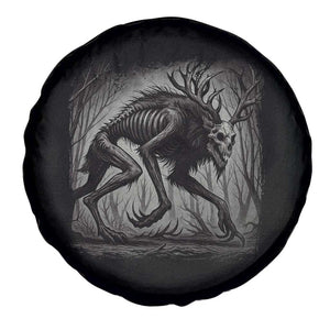 Wendigo Monster Spare Tire Cover Skinwalker Night Stroll Cryptid Dark Forest TS11 Print Your Wear