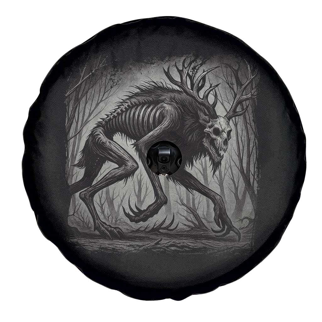 Wendigo Monster Spare Tire Cover Skinwalker Night Stroll Cryptid Dark Forest TS11 Print Your Wear