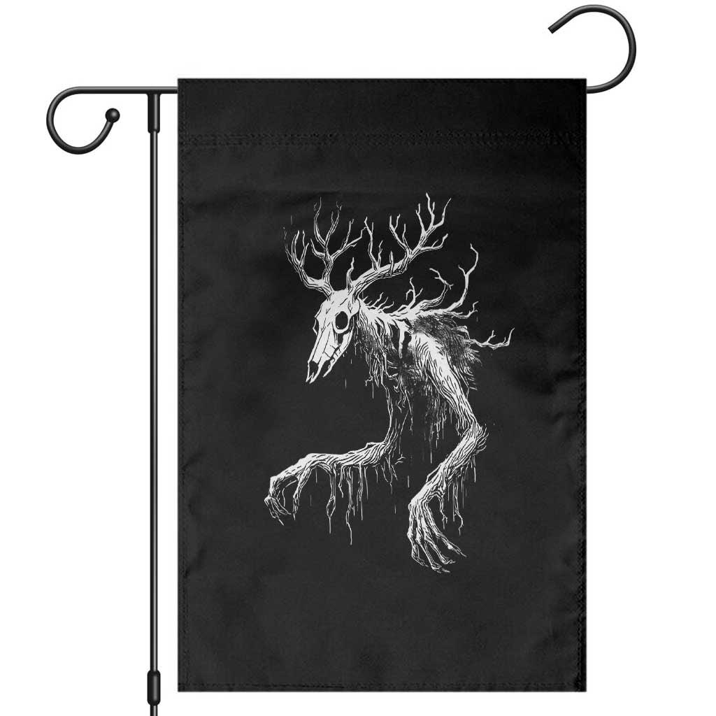 Wendigo Monster Skinwalker Mythical Cryptid Garden Flag TS11 Black Print Your Wear