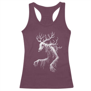 Wendigo Monster Skinwalker Mythical Cryptid Racerback Tank Top TS11 Maroon Print Your Wear