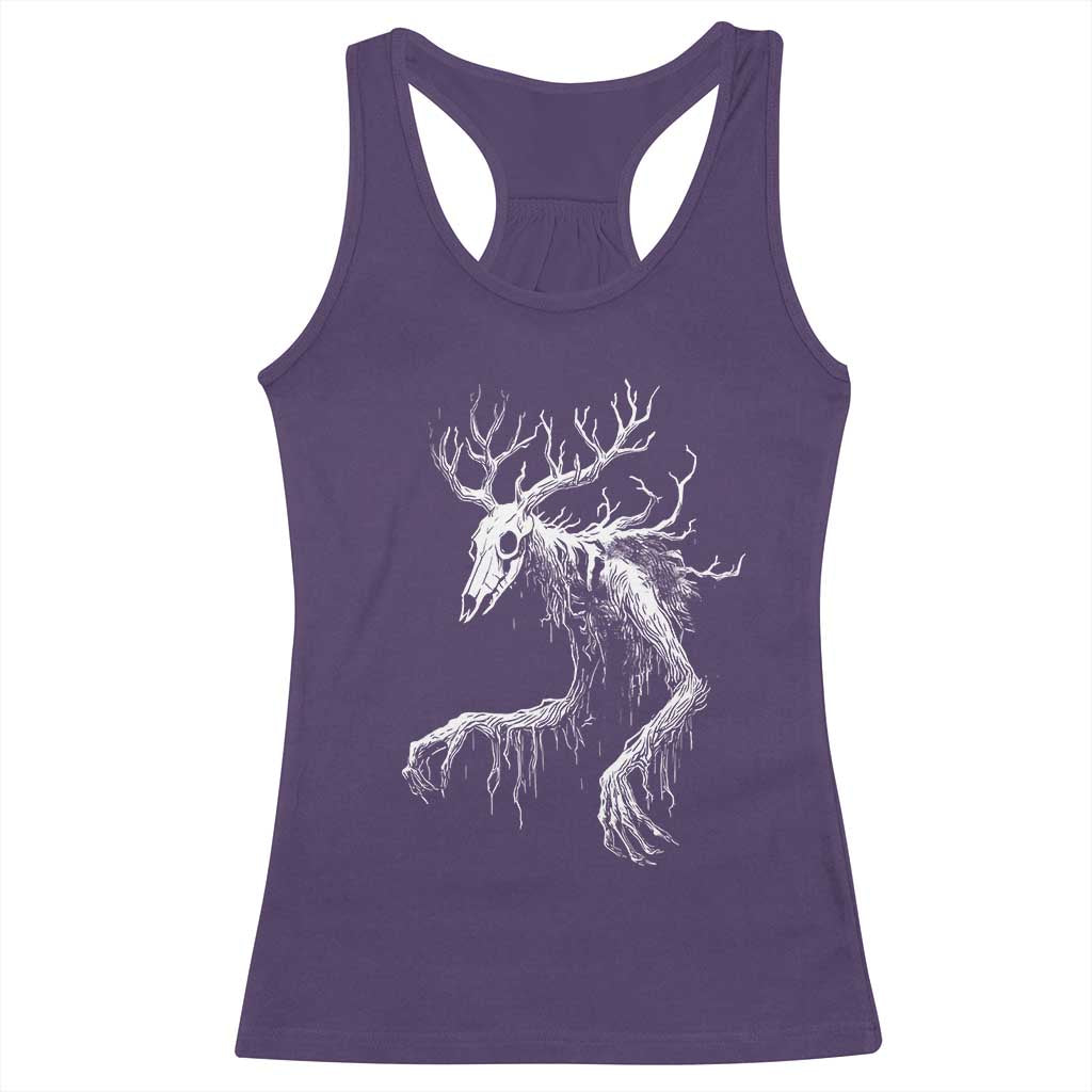 Wendigo Monster Skinwalker Mythical Cryptid Racerback Tank Top TS11 Purple Print Your Wear