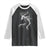 Wendigo Monster Skinwalker Mythical Cryptid Raglan Shirt TS11 Black White Print Your Wear