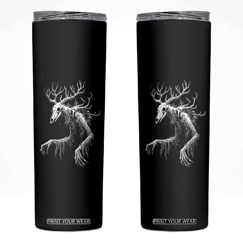 Wendigo Monster Skinwalker Mythical Cryptid Skinny Tumbler TS11 Black Print Your Wear