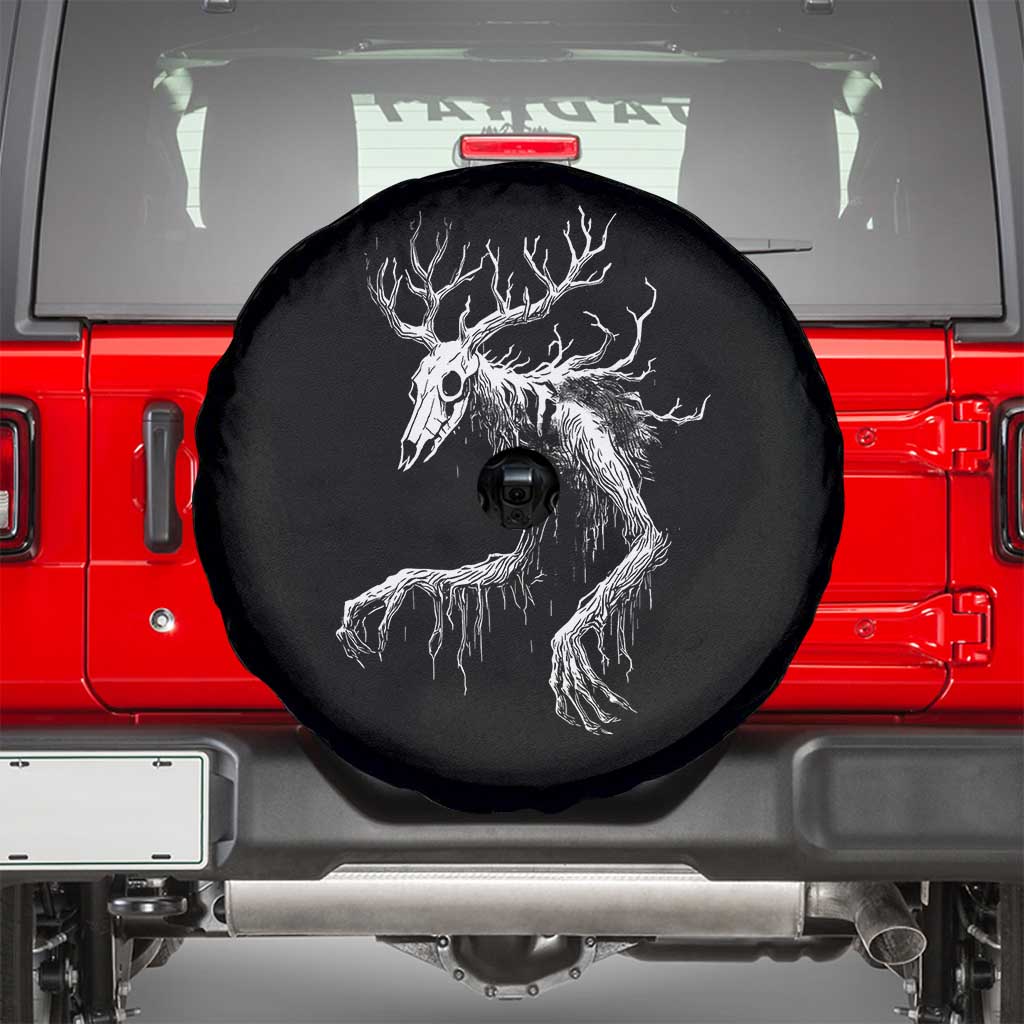 Wendigo Monster Skinwalker Mythical Cryptid Spare Tire Cover TS11 Black Print Your Wear