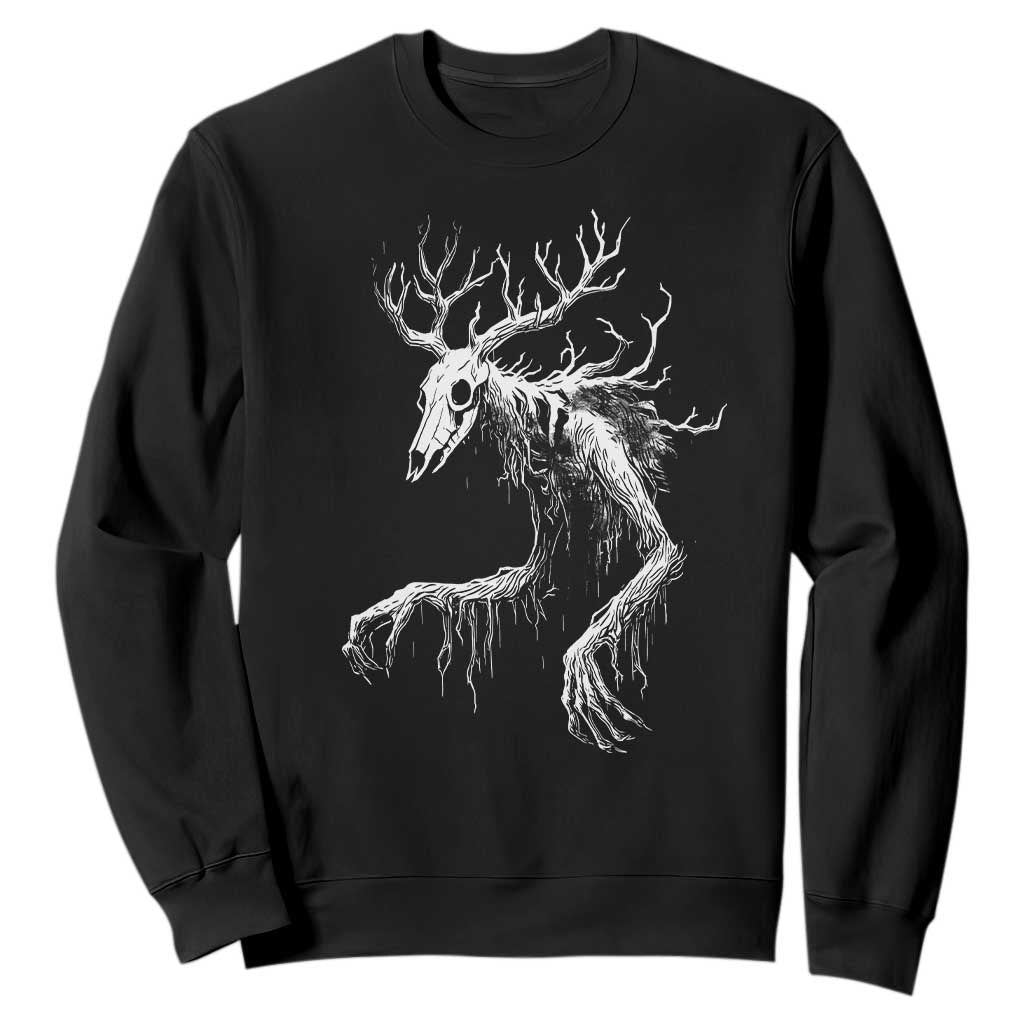 Wendigo Monster Skinwalker Mythical Cryptid Sweatshirt TS11 Black Print Your Wear