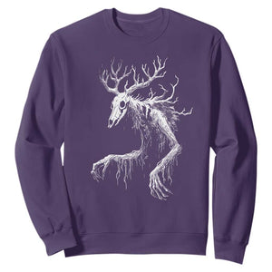 Wendigo Monster Skinwalker Mythical Cryptid Sweatshirt TS11 Purple Print Your Wear