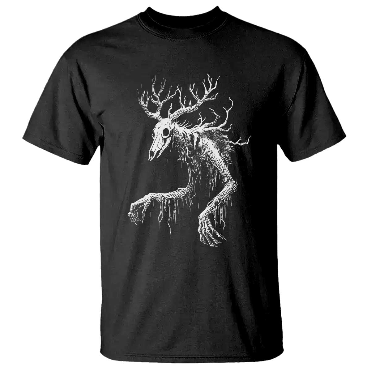 Wendigo Monster Skinwalker Mythical Cryptid T Shirt TS11 Black Print Your Wear