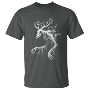 Wendigo Monster Skinwalker Mythical Cryptid T Shirt TS11 Dark Heather Print Your Wear