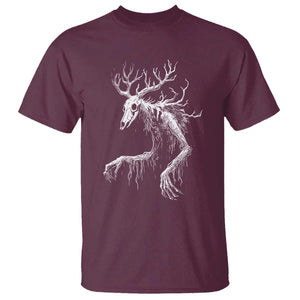 Wendigo Monster Skinwalker Mythical Cryptid T Shirt TS11 Maroon Print Your Wear