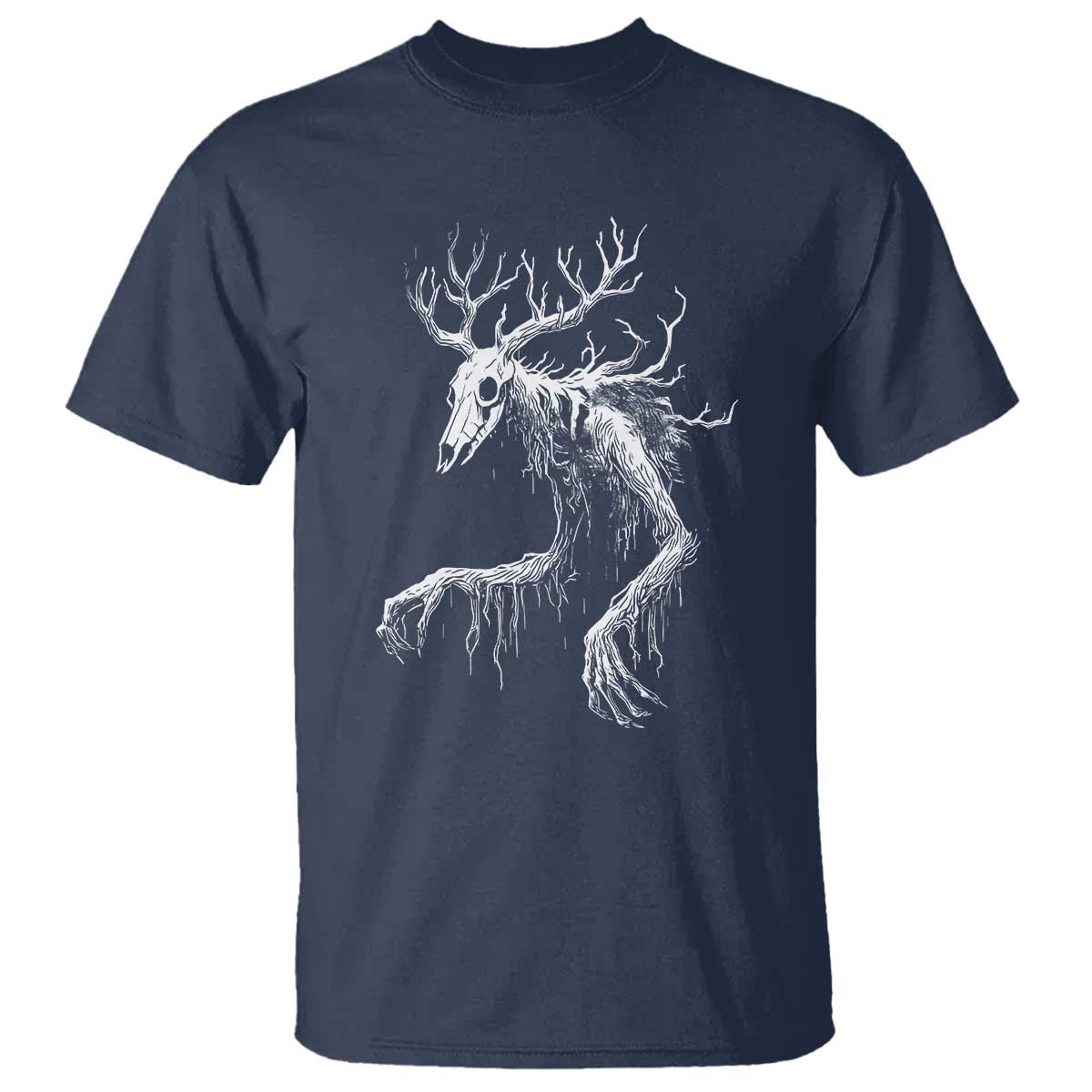 Wendigo Monster Skinwalker Mythical Cryptid T Shirt TS11 Navy Print Your Wear