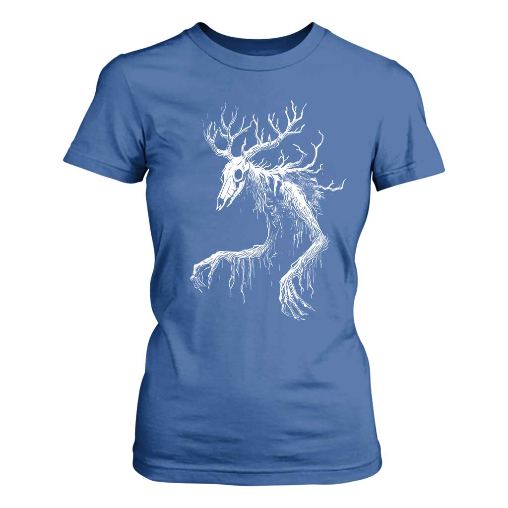 Wendigo Monster Skinwalker Mythical Cryptid T Shirt For Women TS11 Royal Blue Print Your Wear