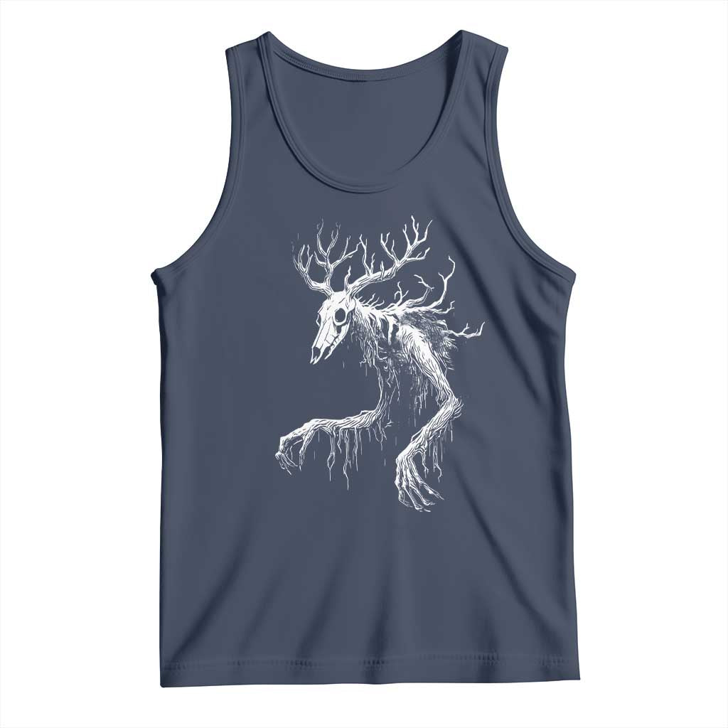 Wendigo Monster Skinwalker Mythical Cryptid Tank Top TS11 Navy Print Your Wear