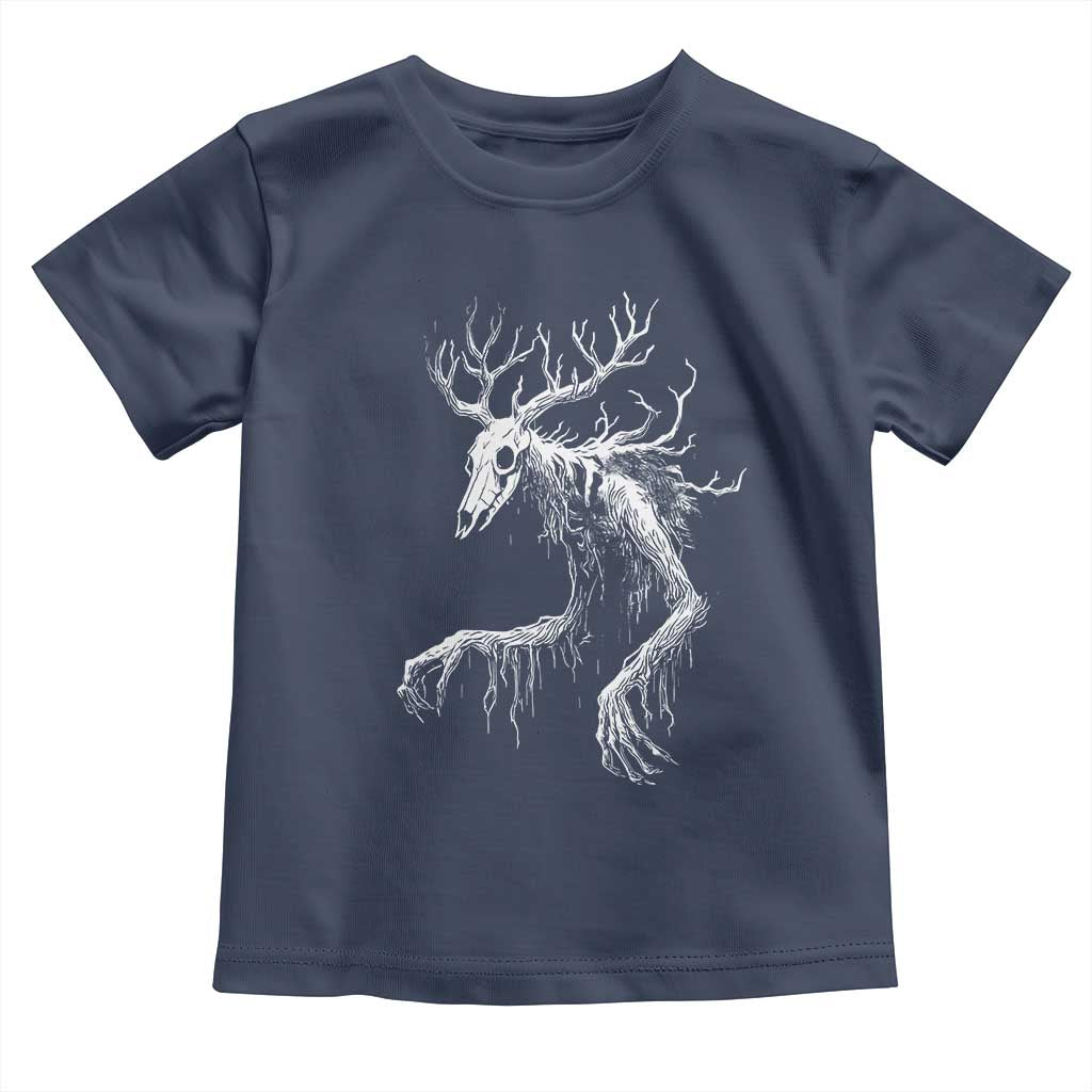 Wendigo Monster Skinwalker Mythical Cryptid Toddler T Shirt TS11 Navy Print Your Wear