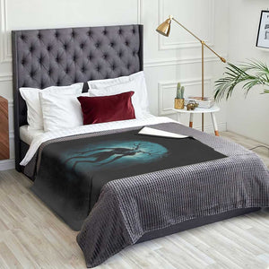 Wendigo Monster Skinwalker Mythical Cryptid Dark Forest Throw Blanket TS11 Print Your Wear