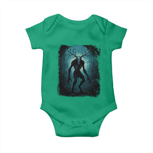 Wendigo Monster Skinwalker Mythical Cryptid Dark Forest Baby Onesie TS11 Irish Green Print Your Wear