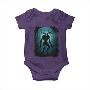 Wendigo Monster Skinwalker Mythical Cryptid Dark Forest Baby Onesie TS11 Purple Print Your Wear