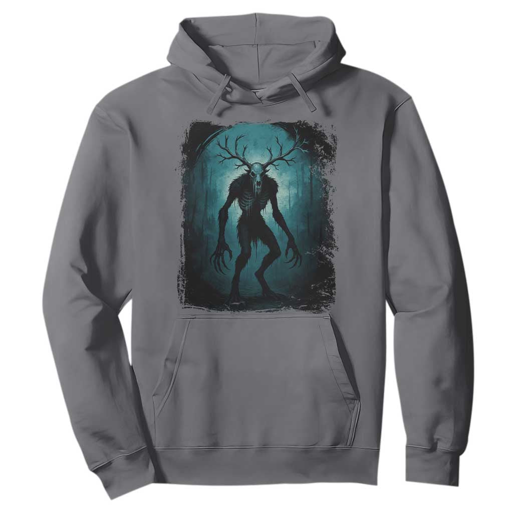 Wendigo Monster Skinwalker Mythical Cryptid Dark Forest Hoodie TS11 Charcoal Print Your Wear