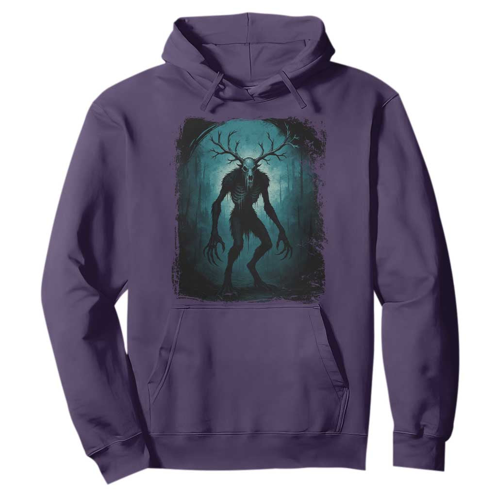 Wendigo Monster Skinwalker Mythical Cryptid Dark Forest Hoodie TS11 Purple Print Your Wear
