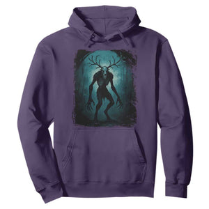 Wendigo Monster Skinwalker Mythical Cryptid Dark Forest Hoodie TS11 Purple Print Your Wear