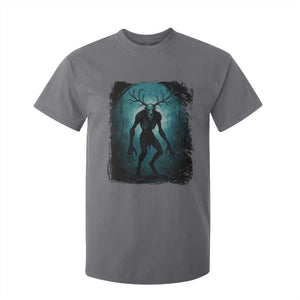 Wendigo Monster Skinwalker Mythical Cryptid Dark Forest T Shirt For Kid TS11 Charcoal Print Your Wear