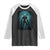 Wendigo Monster Skinwalker Mythical Cryptid Dark Forest Raglan Shirt TS11 Black White Print Your Wear