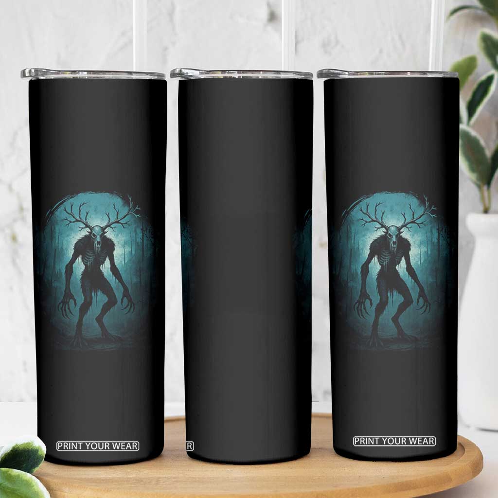 Wendigo Monster Skinwalker Mythical Cryptid Dark Forest Skinny Tumbler TS11 Print Your Wear