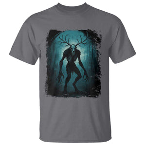 Wendigo Monster Skinwalker Mythical Cryptid Dark Forest T Shirt TS11 Charcoal Print Your Wear