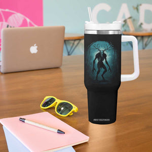 Wendigo Monster Skinwalker Mythical Cryptid Dark Forest Tumbler With Handle TS11 Print Your Wear