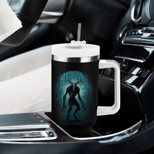 Wendigo Monster Skinwalker Mythical Cryptid Dark Forest Tumbler With Handle TS11 Print Your Wear