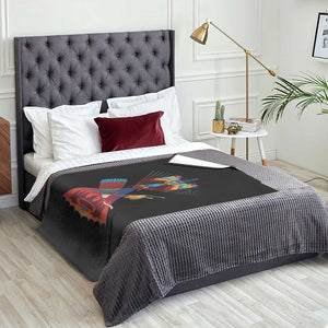 Native American Indigenous Heritage Peyote Water Bird Throw Blanket TS11 Print Your Wear