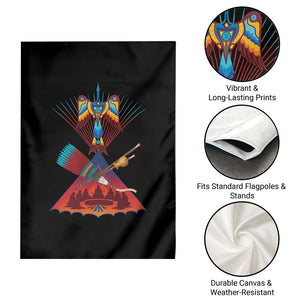 Native American Indigenous Heritage Peyote Water Bird Garden Flag TS11 Print Your Wear