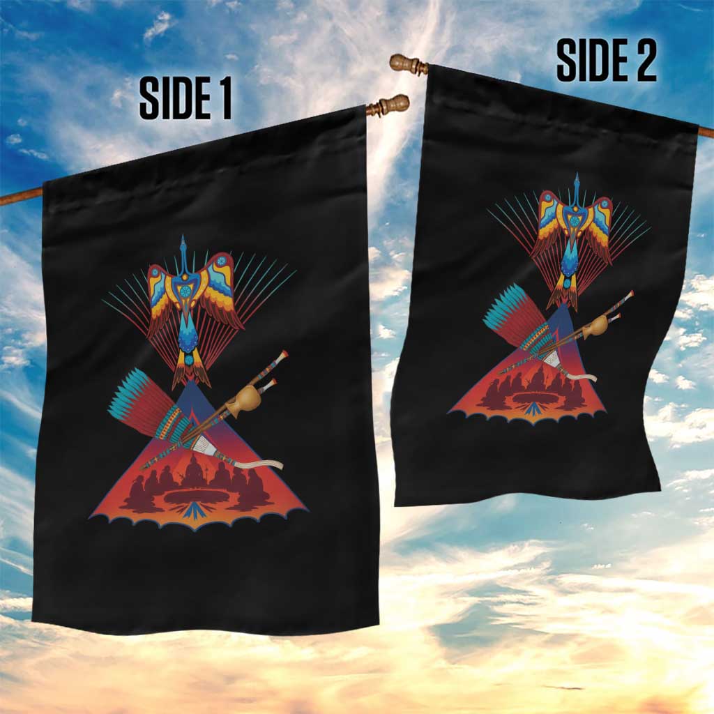 Native American Indigenous Heritage Peyote Water Bird Garden Flag TS11 Print Your Wear