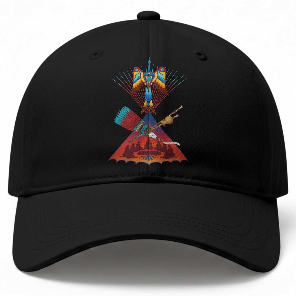 Native American Indigenous Heritage Peyote Water Bird Baseball Cap TS11 Print Your Wear