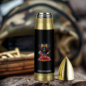 Native American Indigenous Heritage Peyote Water Bird Bullet Tumbler TS11 Print Your Wear