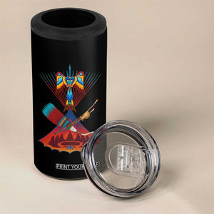Native American Indigenous Heritage Peyote Water Bird 4 in 1 Can Cooler Tumbler TS11 Print Your Wear
