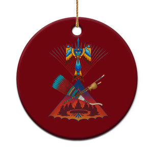 Native American Indigenous Heritage Peyote Water Bird Ceramic Ornament