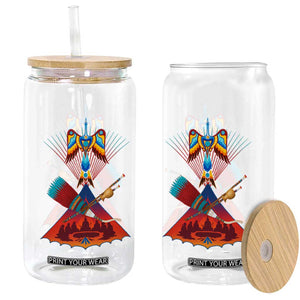 Native American Indigenous Heritage Peyote Water Bird Glass Can TS11 Print Your Wear