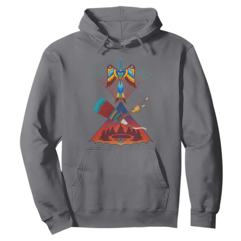 Native American Indigenous Heritage Peyote Water Bird Hoodie TS11 Charcoal Print Your Wear