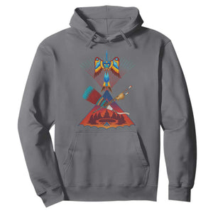 Native American Indigenous Heritage Peyote Water Bird Hoodie TS11 Charcoal Print Your Wear