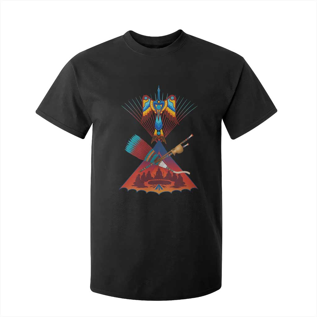 Native American Indigenous Heritage Peyote Water Bird T Shirt For Kid TS11 Black Print Your Wear